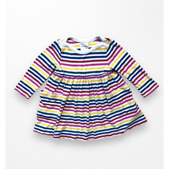Hanna Andersson Organic Rainbow Stripe Dress, 6-12 Months - Picture 5 of 7
